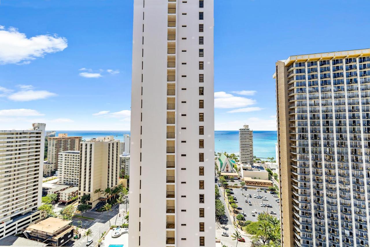 1Br With Great Ocean Views, 1 Block To Waikiki Beach Гонолулу Екстер'єр фото